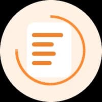 Animated document icon created for Notulensi.